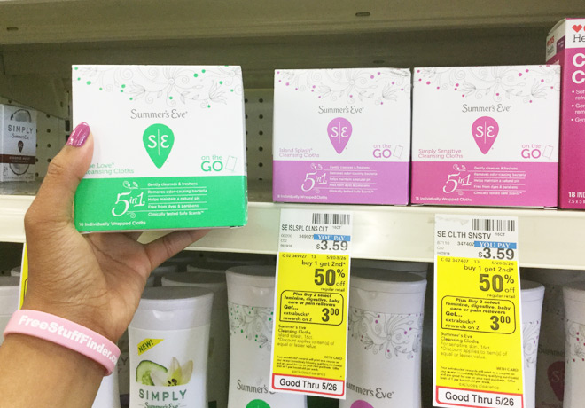 Summer's Eve Cleansing Cloths Just 44¢ Each at CVS (Regularly $3.59)