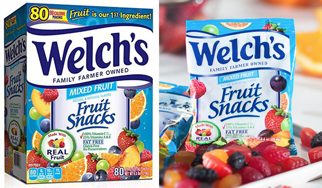 Amazon Prime: Welch's Fruit Snacks 80-Ct ONLY $10.99 + FREE Shipping (14¢ per Pack!)