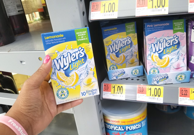 75¢ Wyler’s Light Drink Mix 10-Ct Box at Walmart (Print Now) - ONLY 7¢ per Packet!