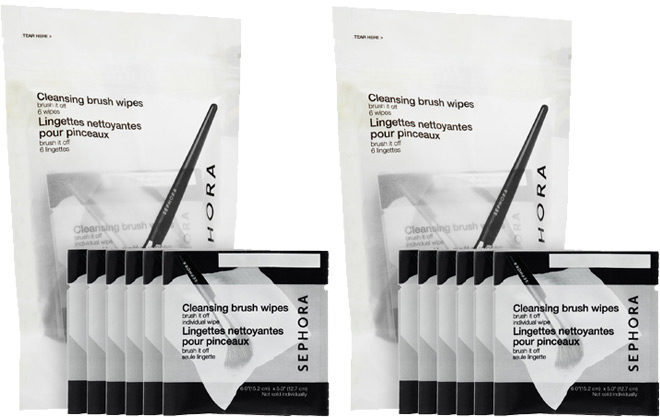 Sephora Collection Brush It Off Cleansing Brush Wipes ONLY $3 (Regularly $8)