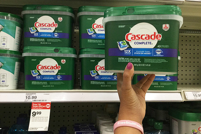 Cascade ActionPacs Dishwasher Detergent 43-Pack Just $5.91 Each at Target (Reg $11)