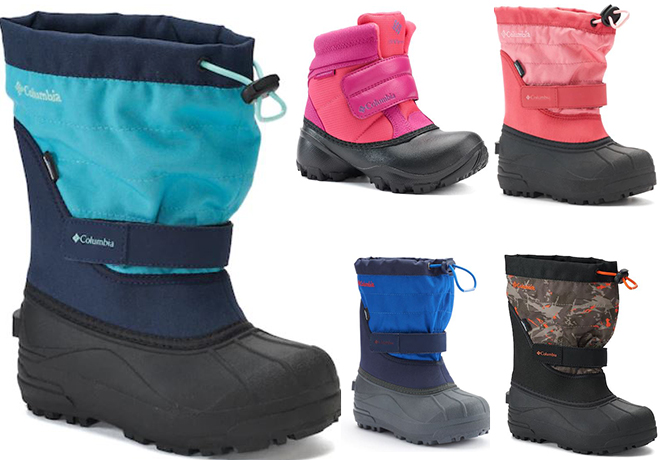 Kohl's: Columbia Powerbug Plus II Kids Waterproof Winter Boots