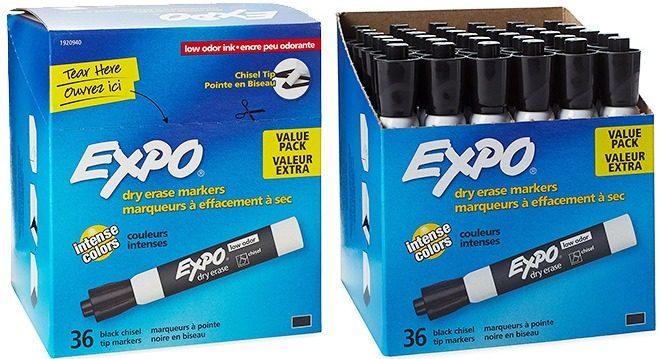 Expo Low Odor 36-Count Dry Erase Markers Only $16.87 (47¢ per Marker) - Reg $66.83