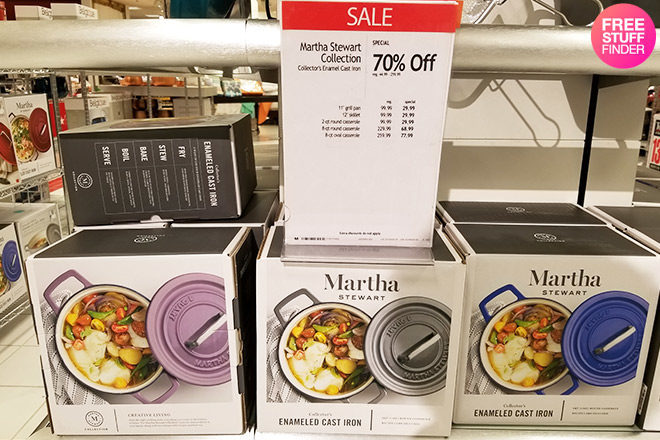 Martha Stewart Collection Cookware 70% Off - Cast Iron Cookware for ONLY $29.99!