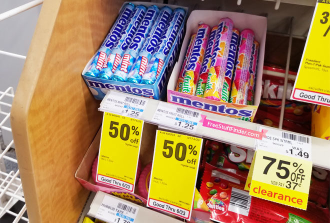 Mentos Mints Singles Only 38¢ at CVS (Regularly $1.25)