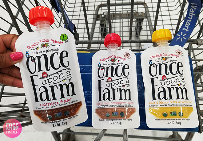 Once Upon a Farm Organic Food Pouches JUST 98¢ at Walmart (Use Your Phone!)