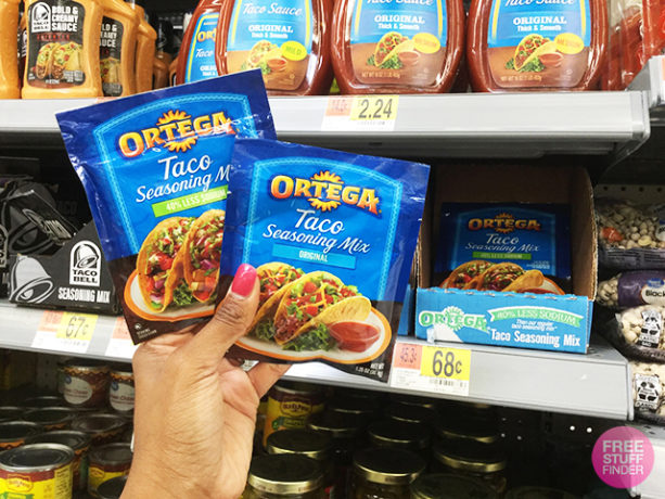 Ortega Taco Seasoning Mix, ONLY 18¢ at Walmart (Regularly 68¢)