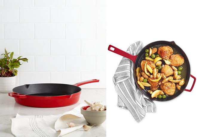 Martha Stewart 12" Enameled Cast Iron Fry Pan ONLY $29.99 (Regularly $99.99) at Macy's