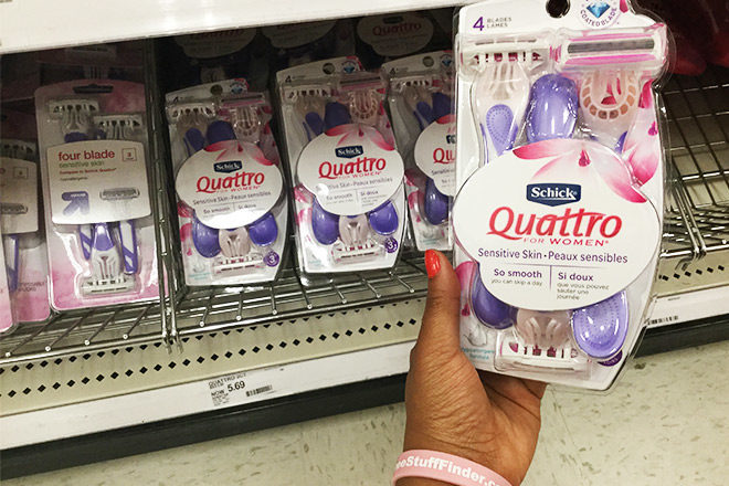 Schick Quattro Razors 4-Packs Just $1.19 Each at Target - Regularly $5.69 (Print Now!)