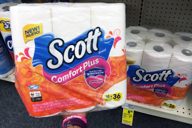 Scott Comfort Plus Bath Tissue JUST $4.62 (Reg $12.29) at CVS  - Just 26¢ per Roll!