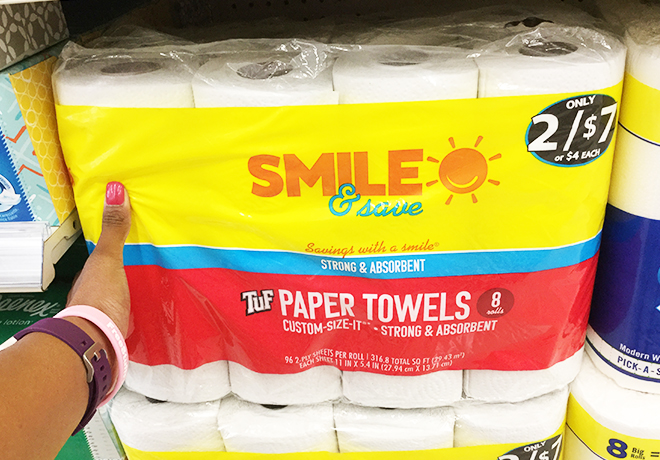 Smile & Save Paper Towels 8 Rolls Just $4 at Walgreens (Only 50¢ Per Roll!)