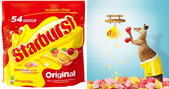 Amazon: Starburst Candy 54-Ounce Bag for Only $7.50 + FREE Shipping (14¢ per Ounce)