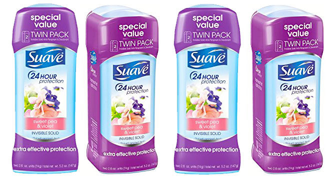 Suave Deodorant 2-Pack for Only $2.13 at Amazon (Regularly $2.36)