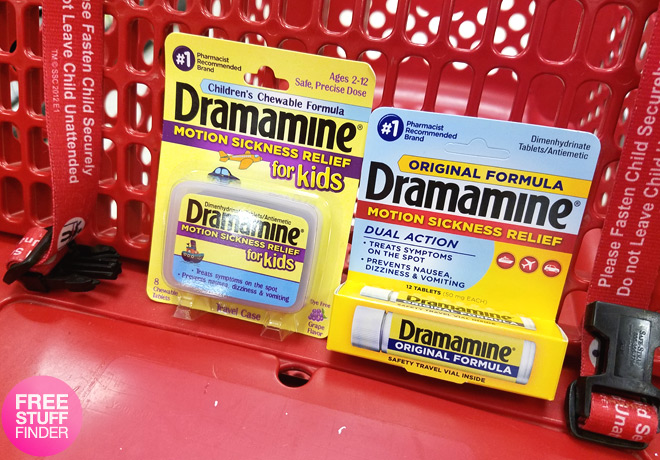 Dramamine Motion Sickness Relief 12-Count Just $1.39 at Target (Regularly $4)