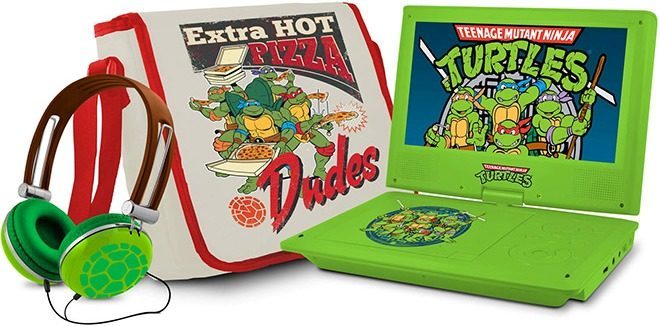 TMNT Portable DVD Player, Headphones & Case Only $44.99 + FREE Shipping (Reg $80)