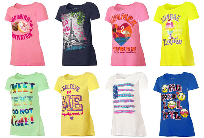 Hanes: Girls’ Graphic Tees Only $5.99 + FREE Shipping (Regularly $10) - Today ONLY!