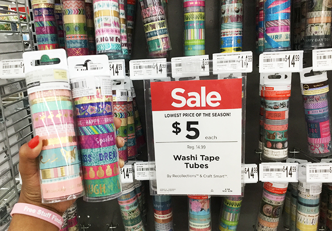 Washi Tape Tubes 8-Count ONLY $4.50 at Michaels (Reg $15)