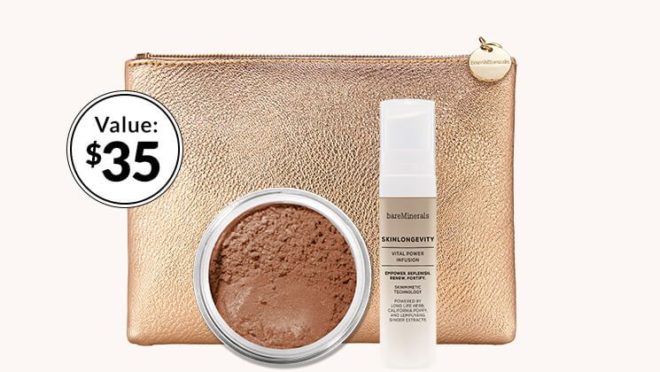 FREE 3-Piece bareMinerals Gift Set with Purchase + Extra 20% Off & FREE Shipping