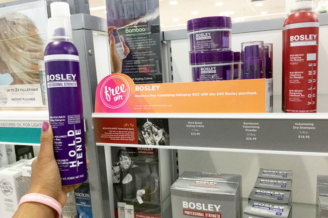 FREE Voluminizing Hairspray With $40 Bosley Purchase at ULTA (In-Store & Online)