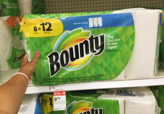 Bounty Paper Towels 24 Rolls Just $17.90 at Target + FREE Shipping (75¢ per Giant Roll!)