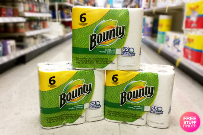 FREE 6 Bounty Super Roll Paper Towels + FREE Pickup at Walmart (New Members!)