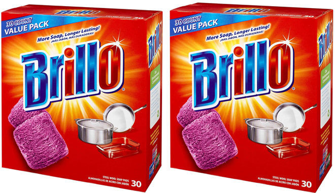 Brillo Steel Wool Pads 30-Ct Just $4.27 at Amazon (ONLY 14¢ per Pad!)