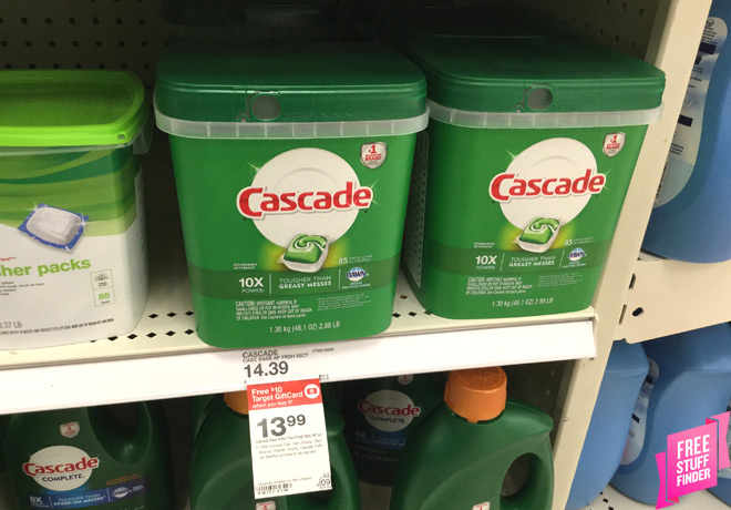 Cascade ActionPacs Detergent ONLY $6.49 at Target (Reg $14.39) - Just Use Your Phone!