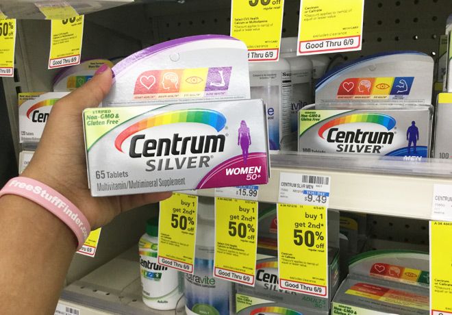 Centrum Silver Vitamins 65-ct Just $2.74 at CVS - Regularly $9 (Print Coupon Now!)