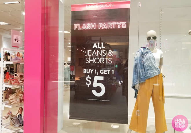 *HOT* Charlotte Russe: ALL Jeans & Shorts Flash Sale - Buy 1 Get 1 for $5 (Today Only!)