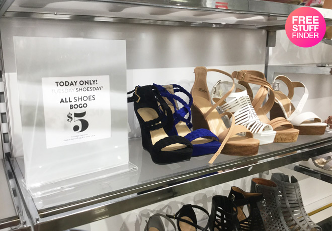 ALL Shoes Buy One Get One for $5 at Charlotte Russe (Today Only!)