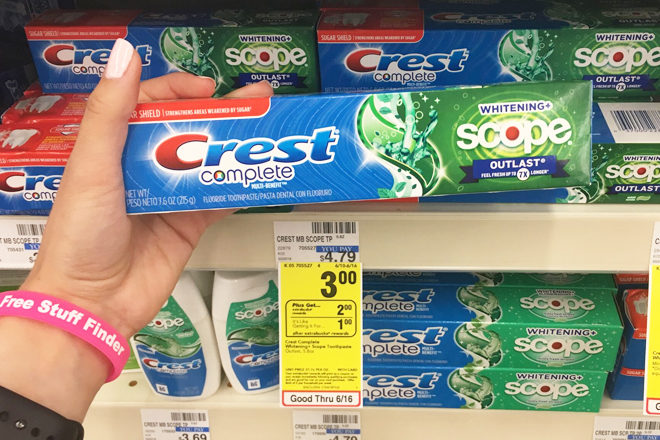 FREE Crest Complete Scope Toothpaste at CVS - Just Use Your Phone!