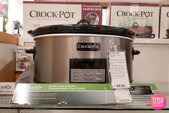 Crock-Pot 8-Quart Slow Cooker for JUST $32 (Regularly $70) + FREE Shipping at Kohl's