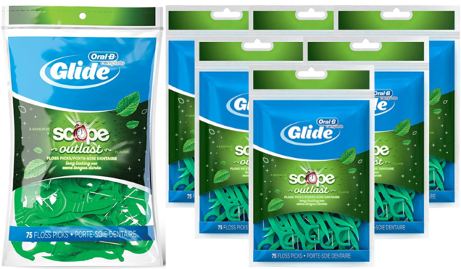 Amazon: SIX Oral-B Glide Floss Picks Packs Only $11.94 (Just $1.99 Per 75-Count Pack)