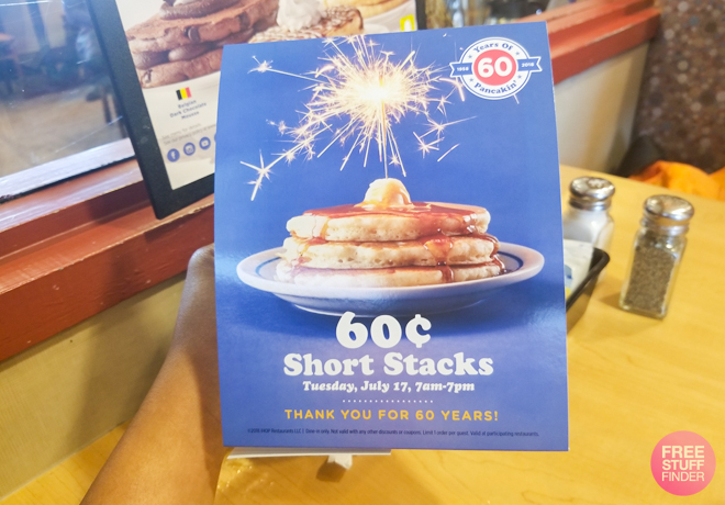 IHOP: Short Stacks Pancakes for JUST 60¢ (Today Only, from 7AM - 7PM!)