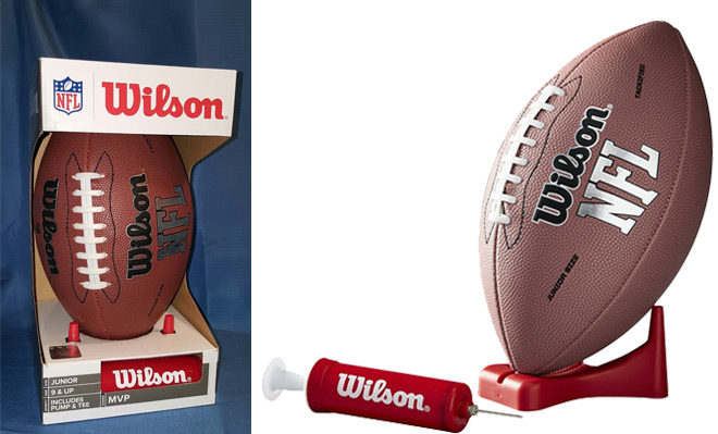 Wilson NFL Junior Football with Pump & Tee ONLY $8.99 on Amazon - Best Price!