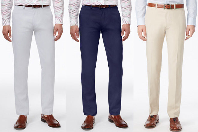 Kenneth Cole Men's Slim-Fit Techni-Cole Pants Just $26.99 (Regularly $85)