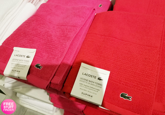 Lacoste Cotton Bath Towels JUST $13.99 (Regularly $36) at Macy’s - Multiple Colors!