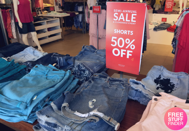 Lane Bryant: 50% Off All Tees, Shorts and Crops & Buy One Get One FREE Clearance