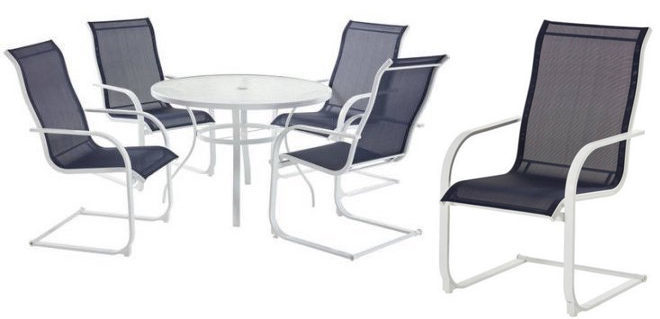 Mainstays 5-Piece Outdoor Dining Set $143 + FREE Pickup (Reg $189)