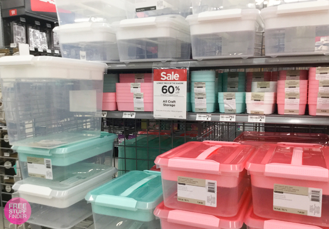 Michaels: 60% Off All Craft Storage Starting at ONLY 79¢ (In Stores & Online) - Ends 6/30!