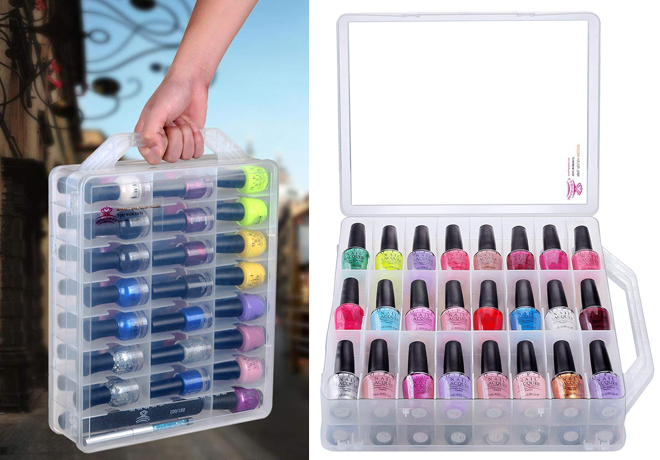 Amazon: Nail Polish Holder 48-Piece Capacity ONLY $18.49 (Regularly $49) - Today Only!