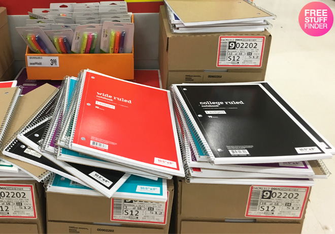 Spiral Notebooks for ONLY 25¢ at Office Depot (Regularly $3) - Online & In-Store