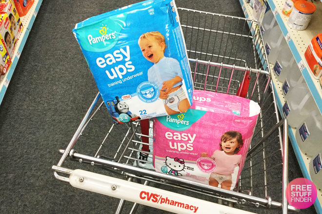 Pampers Easy Ups Training Underwear for JUST $4.50 at CVS (Regularly $12.49)