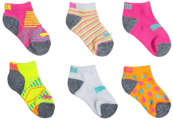WOW! Puma Kids 6-Pack Socks, Starting at JUST $3.50 (Reg $16) at Sierra Trading Post