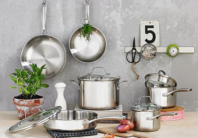 Calphalon Stainless Steel 10-Piece Cookware Set ONLY $139.99 at Macy's (Regularly $280)