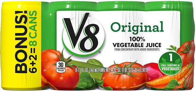 V8 Original 100% Vegetable Juice (48-pack) JUST $15.86 + FREE Shipping