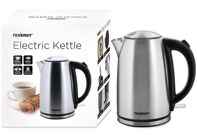 Amazon: Tenergy 1.7L Stainless Steel Electric Kettle ONLY $17 (Reg $27.49) - BEST Price!