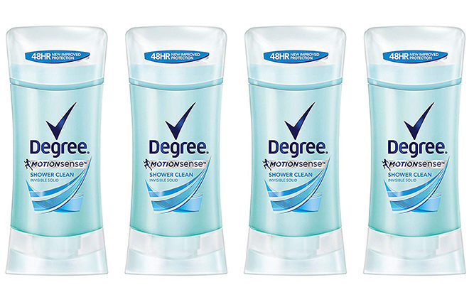 Amazon: Degree MotionSense 4-Pack JUST $7.98 (Regularly $16) - $2 per Deodorant!