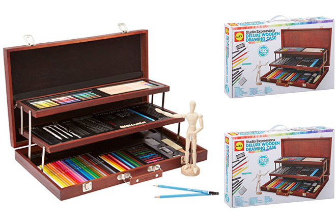 ALEX Deluxe Wooden Drawing Case JUST $52.45 + FREE Shipping (Reg $150)