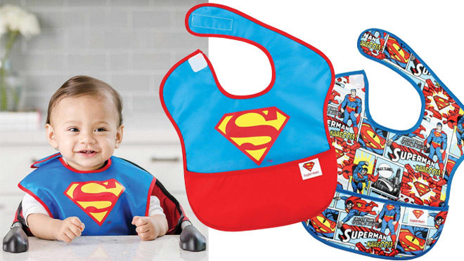 Bumkins DC Comics Baby Bib 2-Pack for ONLY $8.49 on Amazon - Just $4.24 Each!